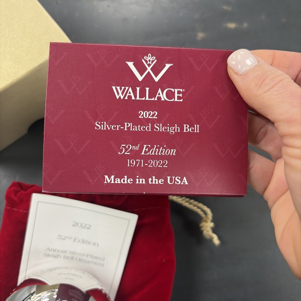Wallace 2022 Silver Plated Sleigh Bell