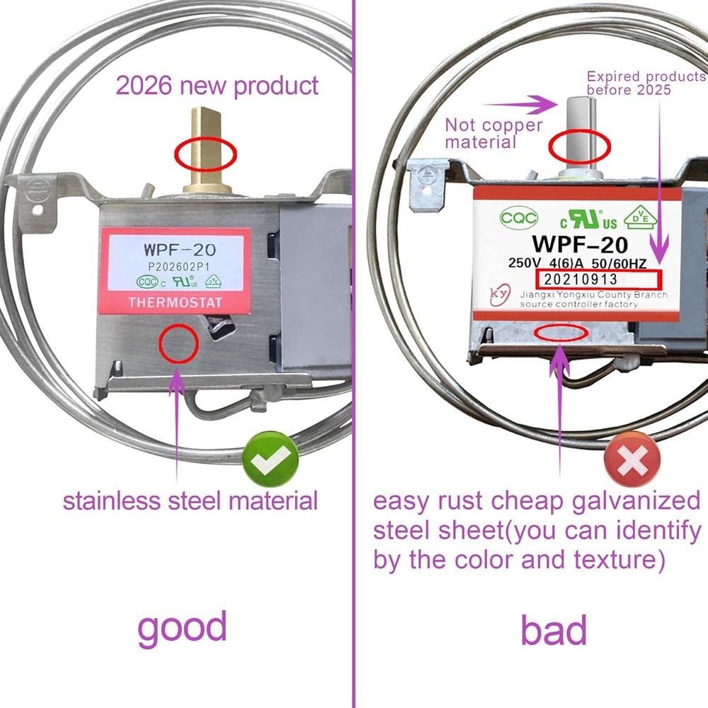 Universal Fridge/Freezer Thermostat Refrigerator Temperature Control , Thermo...