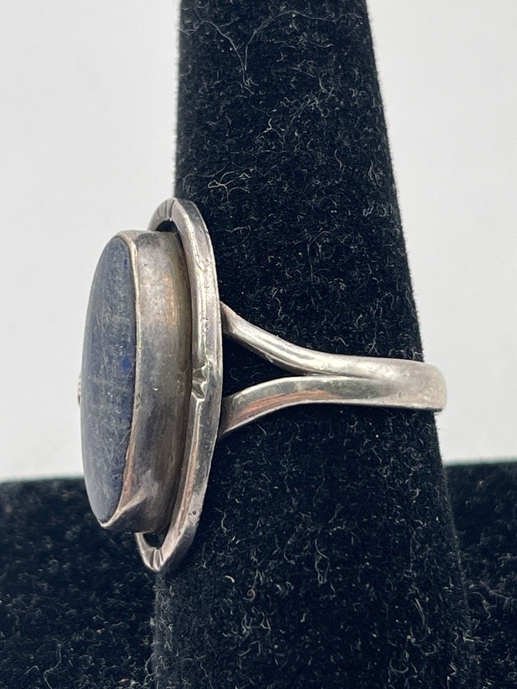 Sterling Mexico Lapis Lazuli Ring Size 9.5