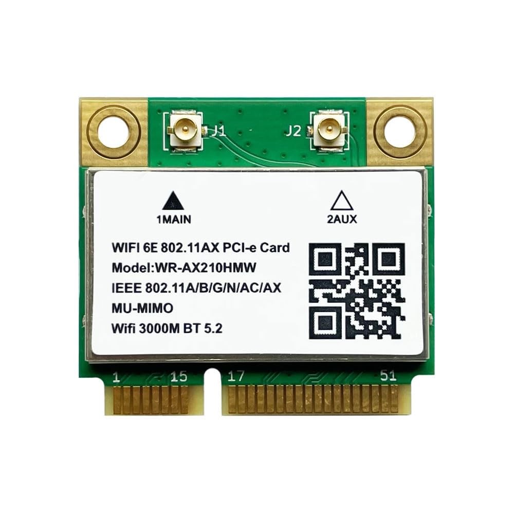 HighZer0 Electronics Wireless AX210 Half Mini PCIe Network Card | 2.4 Gbps with