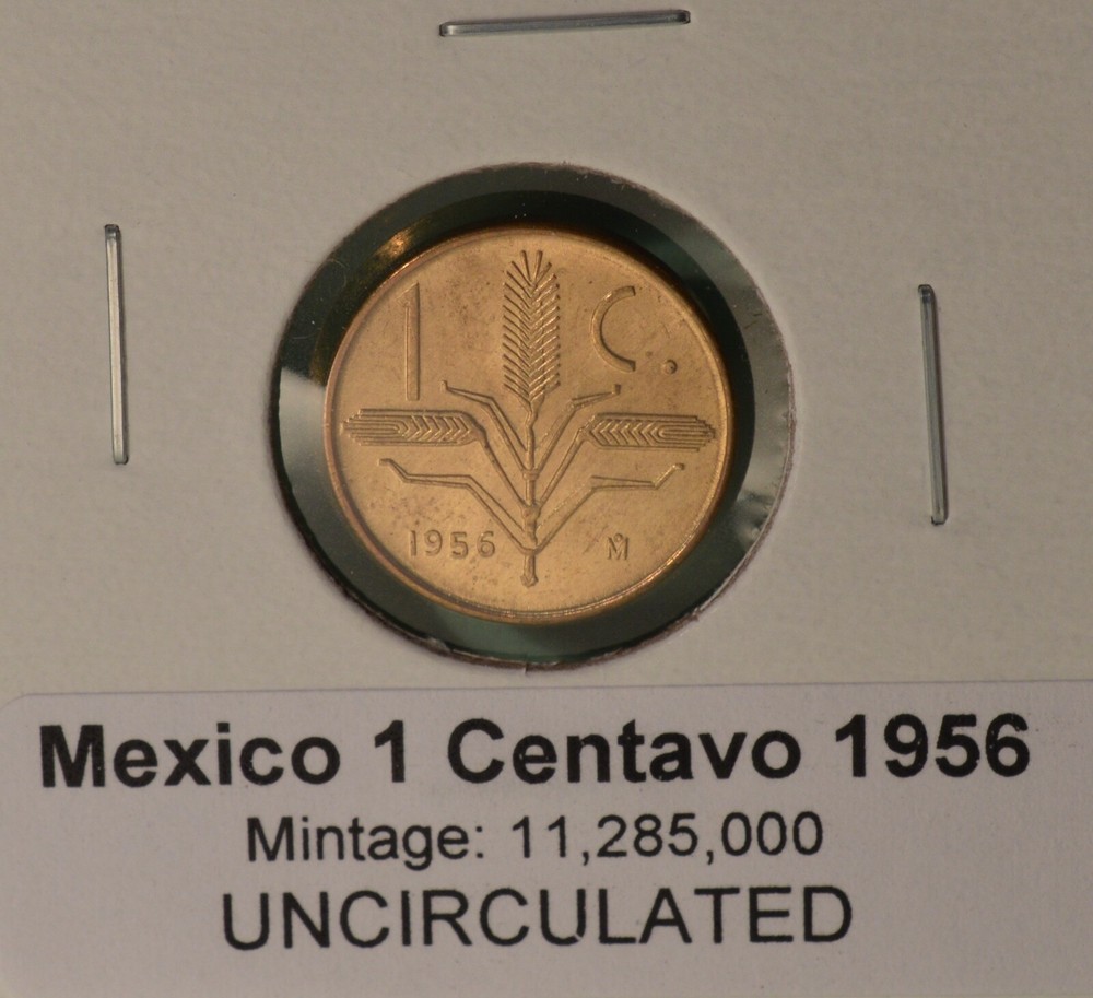 Mexico -  1 CENTAVO 1956 - UNCIRCULATED