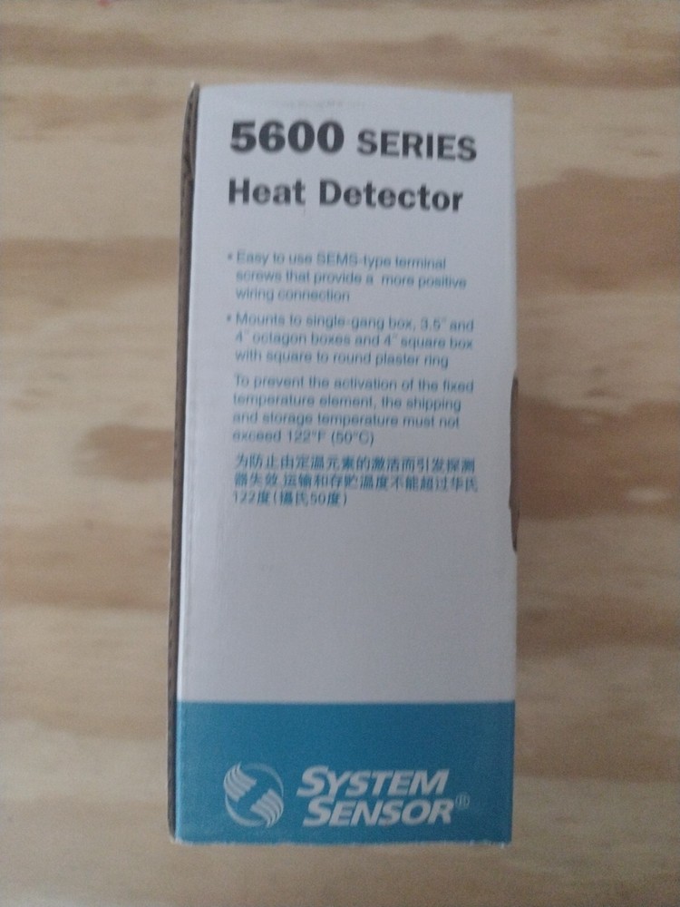 SYSTEM SENSOR 5600 SERIES HEAT DETECTOR