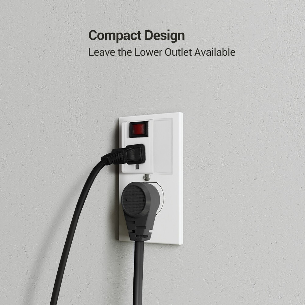 DEWENWILS 3 Pack Electrical Plug Outlet Switch Grounded Port Power Adapter