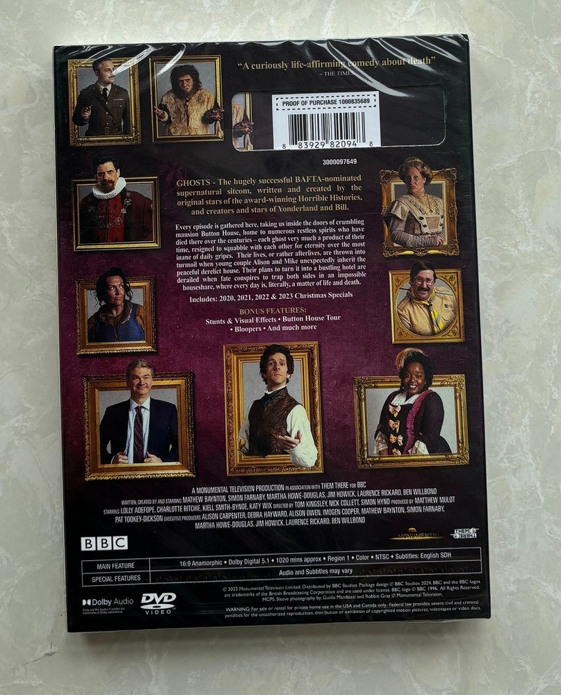 Ghosts: The Complete Series (DVD, 2024, 5-Disc Set)