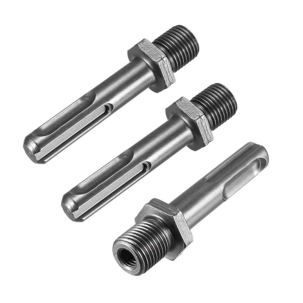 1/2" Thread 65mm Hexagonal Drill Shank Spindle Adapter 3pcs