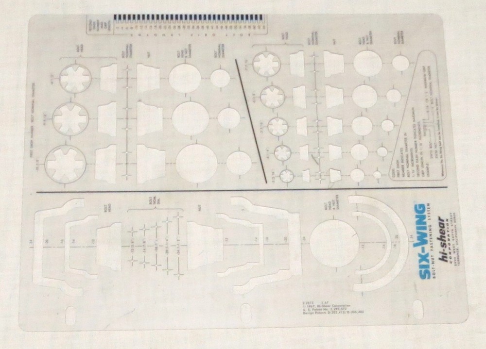 hi-shear Six-Wing Bolt-Nut Fastening System Template