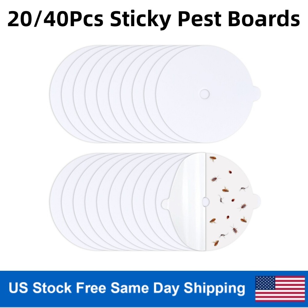 20Pack Disposable Flea Trap Sticker Sticky Dome Flea Trap Refill Flea Glue Discs