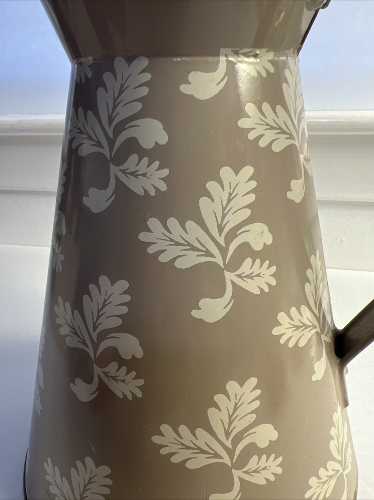 Four Seasons Floral Pattern Jug Pitcher Brown. See Pics