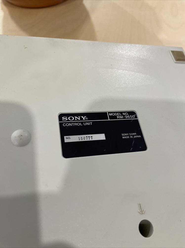 Sony EVO-9650 Hi8 Video Player Recorder RM-9650 Control Unit Only - UNTESTED