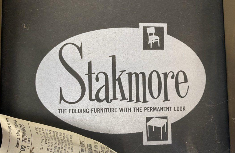 Vintage Stakmore Walnut Folding Chair (2)