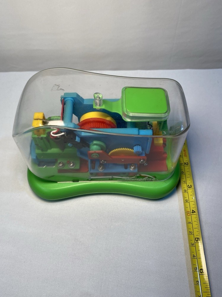 Swingline See Through Clear Stapler, Green Base, Automatic And Electric Untested