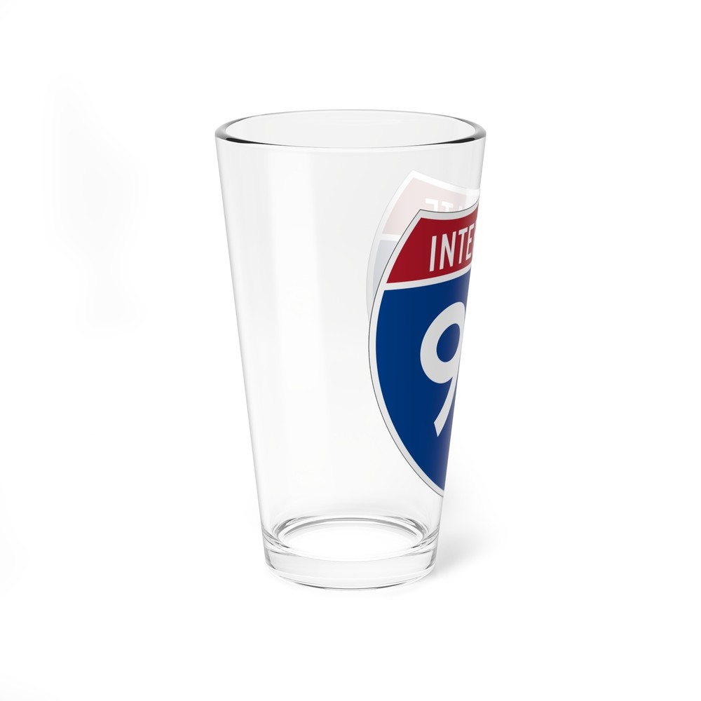 Interstate 90 (U.S. Highways) Pint Glass 16oz