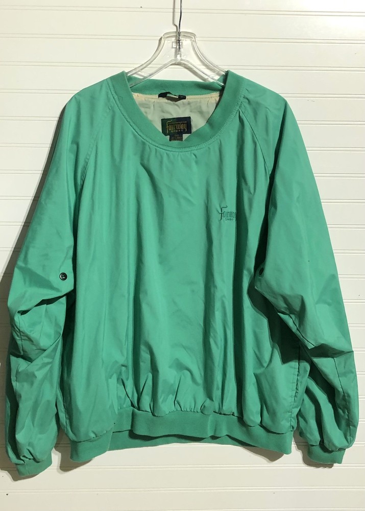 2 Vintage Steve Stricker Fairway Sport Golf Pullovers/ Windbreakers Men's 2XL