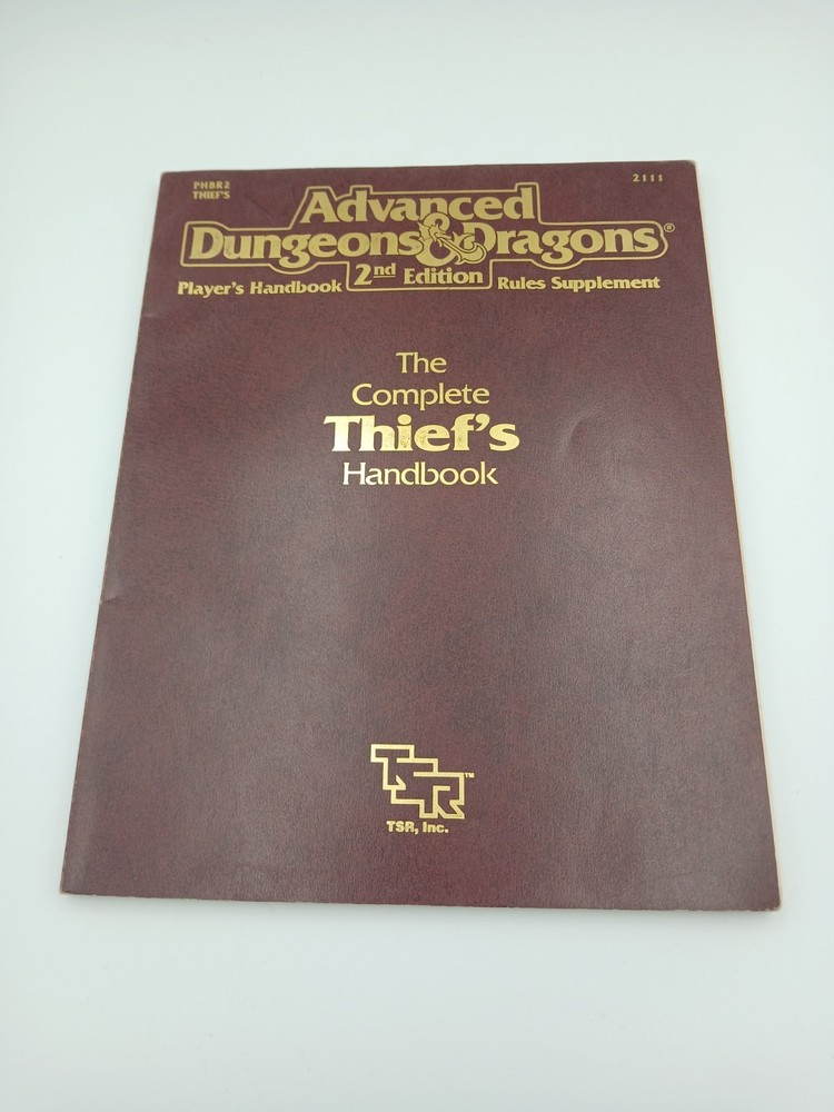 AD&D 2nd Edition The Complete Thief's Handbook Rules Supplement, Good Condition