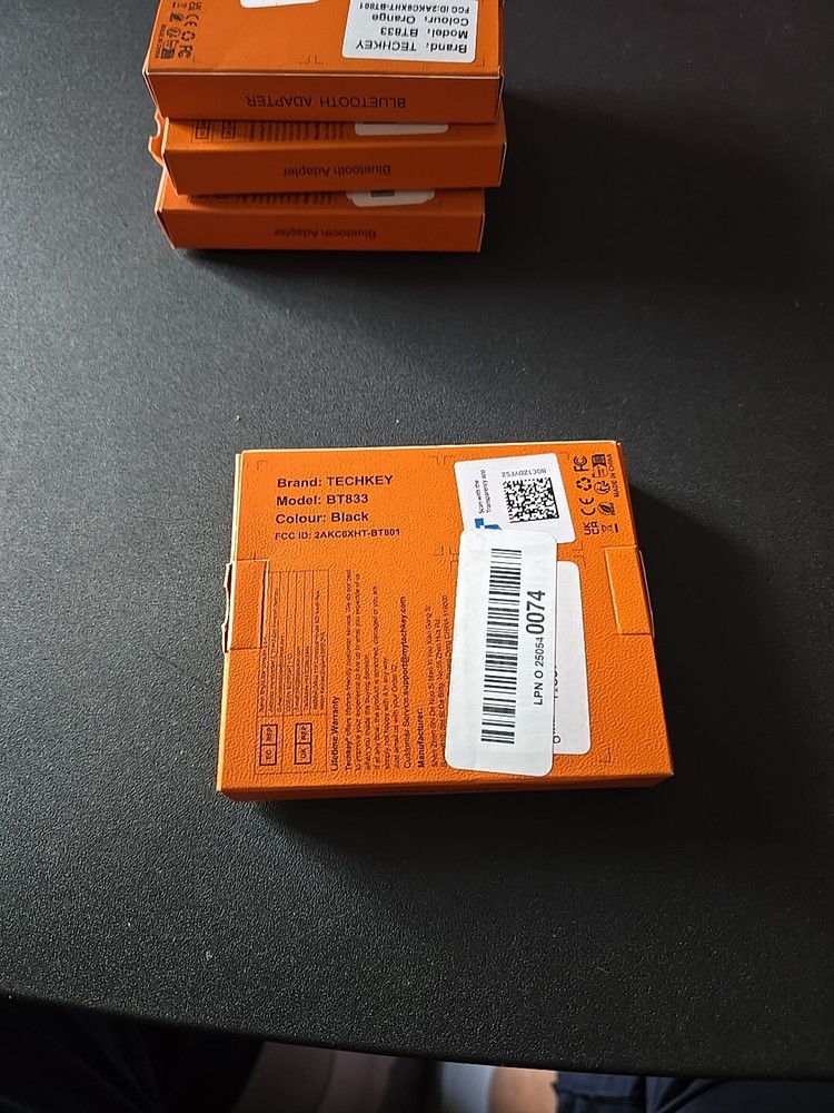 Techkey BT833 Black USB Long Range 5.3 Bluetooth Adapter