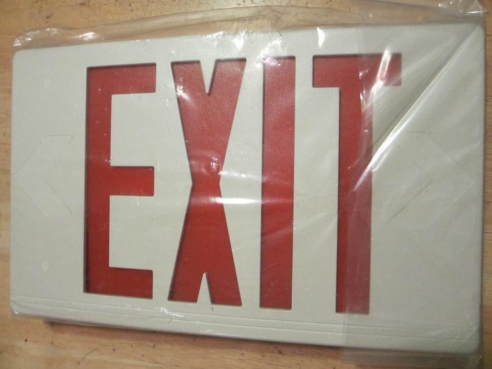 Barron Exitronix Thermoplastic LED Exit Sign - VEX Remote Thermoplastic Series