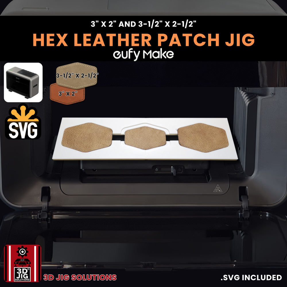 EufyMake E1 Jig | Hex Hat Patch UV Printer Fixture, UV Printing Alignment Tool