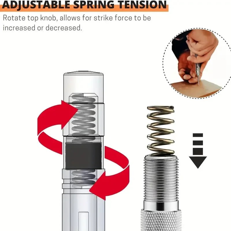 2pcs AUTOMATIC GRAIN PUNCH AUTOMATIC SELF STRIKING GRAIN STEEL GRAINS