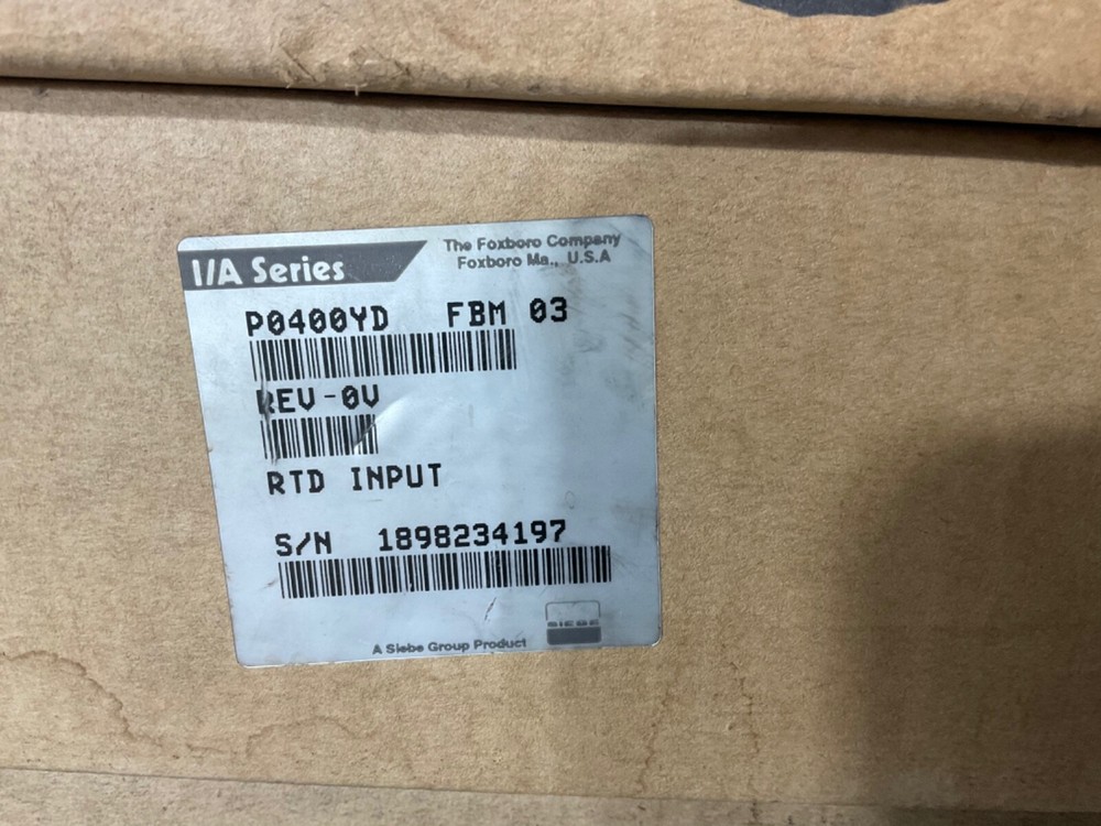 INVENSYS FOXBORO P0400YD PROCESS MODULE INPUT RTD Rev OV