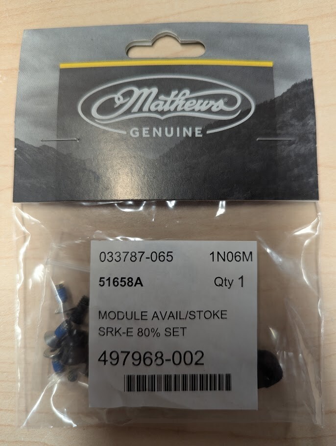 1pr. Mathews Avail/Stoke SRK-D 80% Compound Bow Mods/Modules!