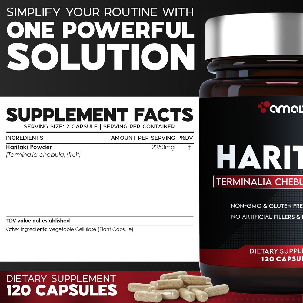 Haritaki Powder 120 Capsules