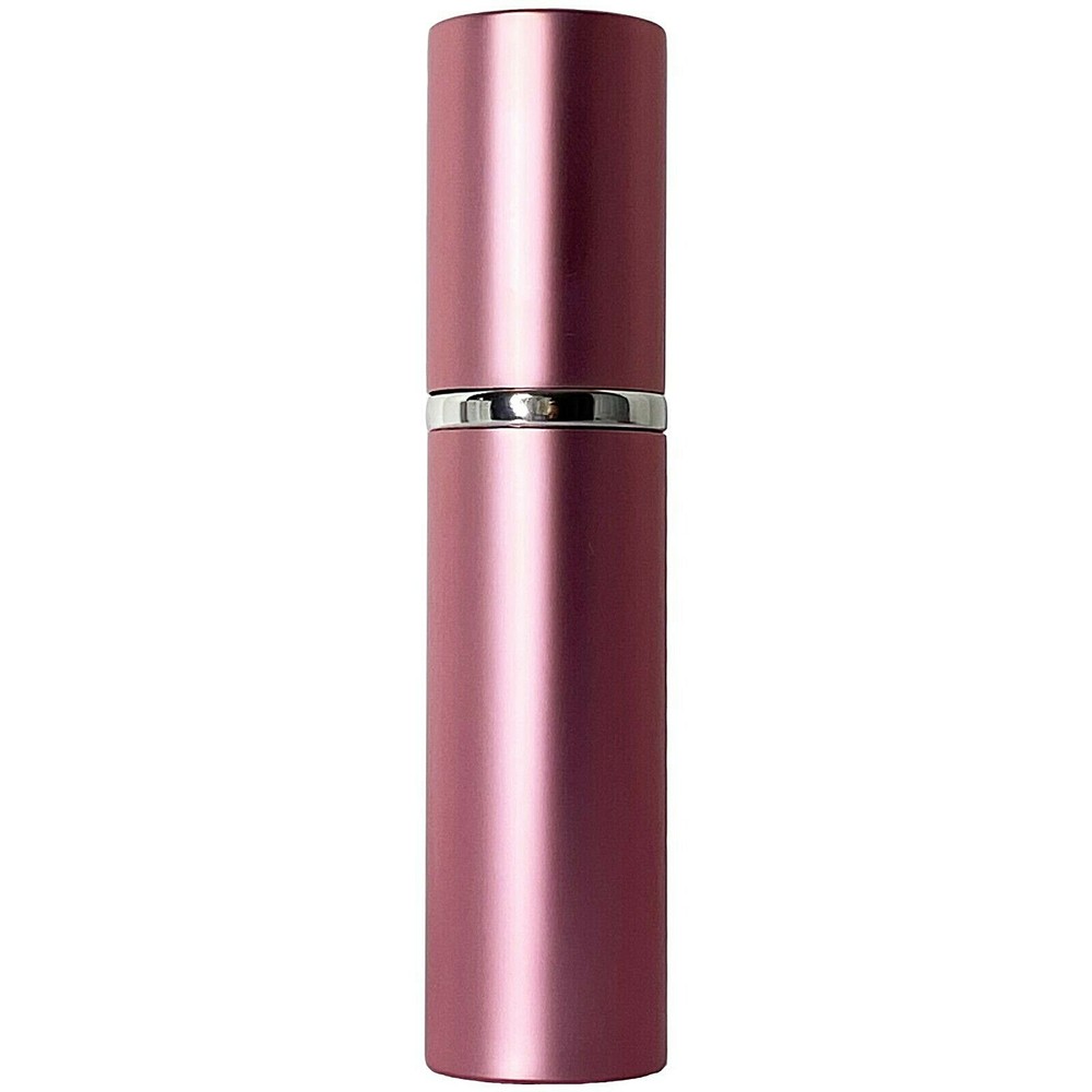 10ml 0.34oz empty perfume glass spray deluxe bottles silver atomizer pink casing