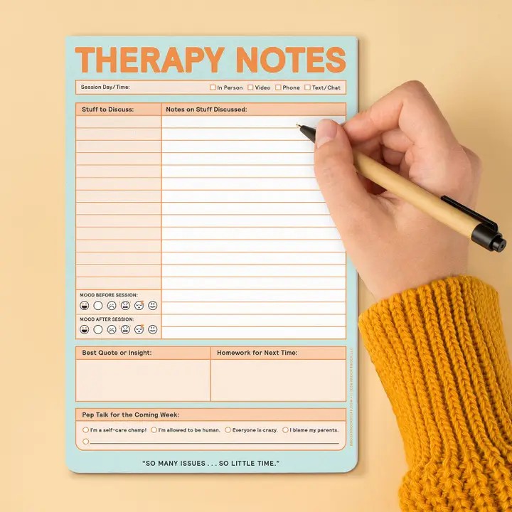 Knock Knock Therapy Notepad