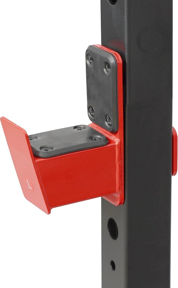 Heavy Duty Squat Rack 800LB Capacity Movable Pull Up Bar Steel Frame