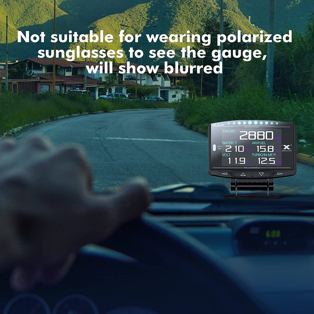 All-In-One Car HUD with Obd Scanner, Multi-ECU Data Combination Cluster