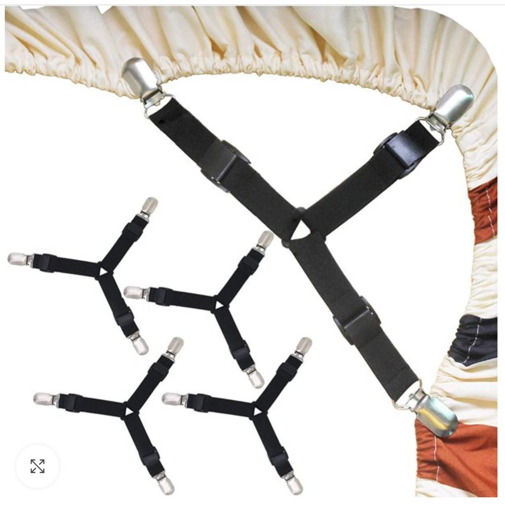 1 pc, Triangle Model Bed Sheet Fastener, Gripper , 3-Way Bed Sheet Holder