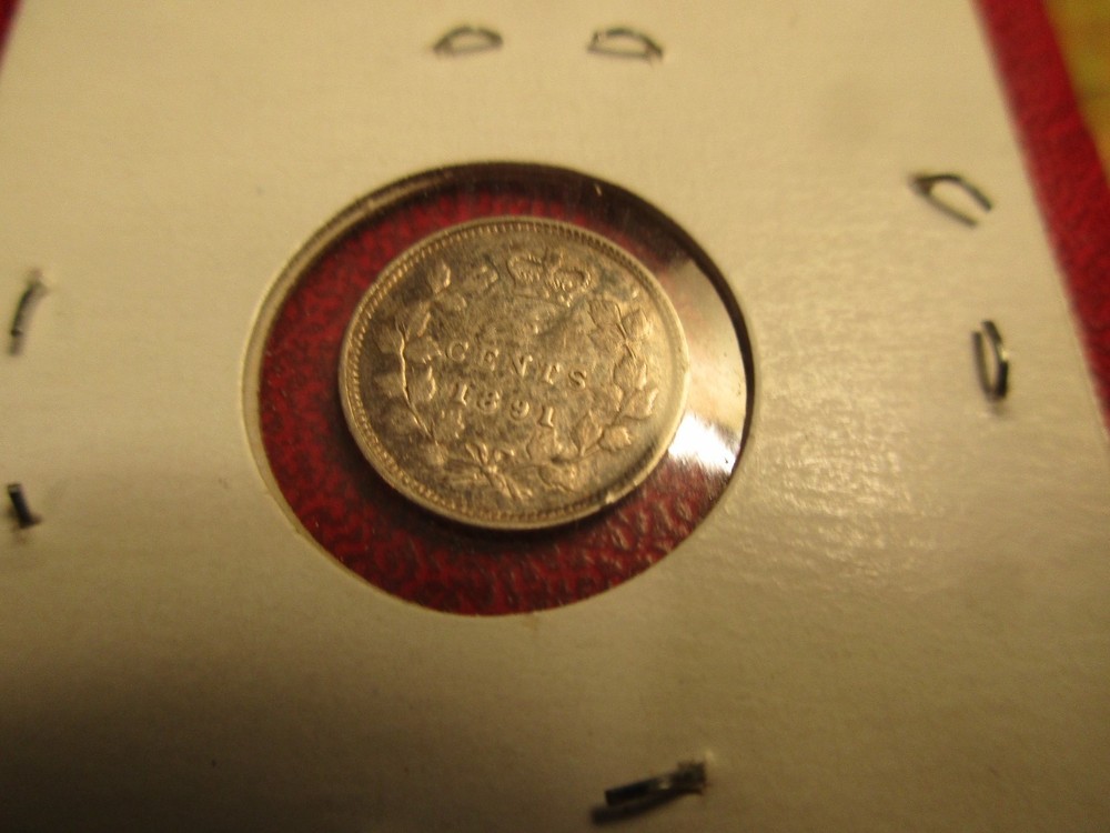 Canada 1891 Silver 5 Cents