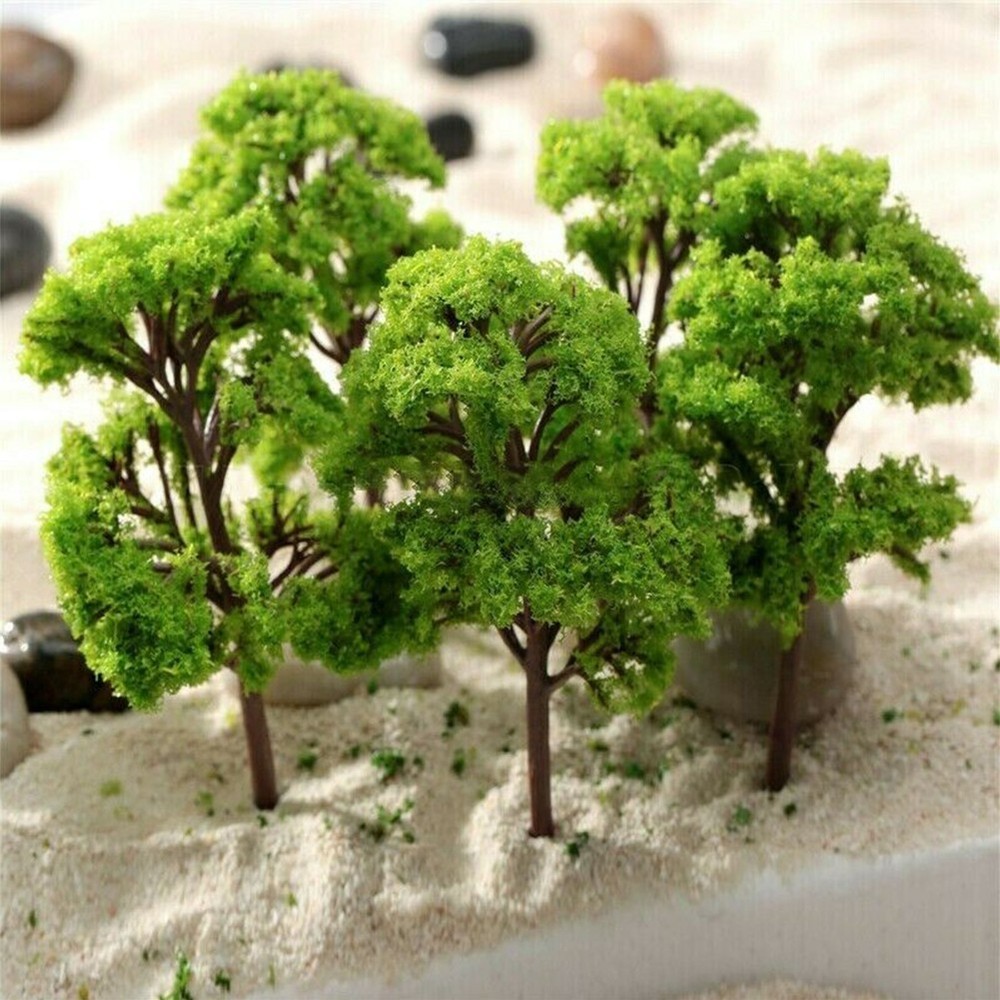 For Scene Layout Model Tree Train Railroad Plastic Scale Tree About 5.5CM