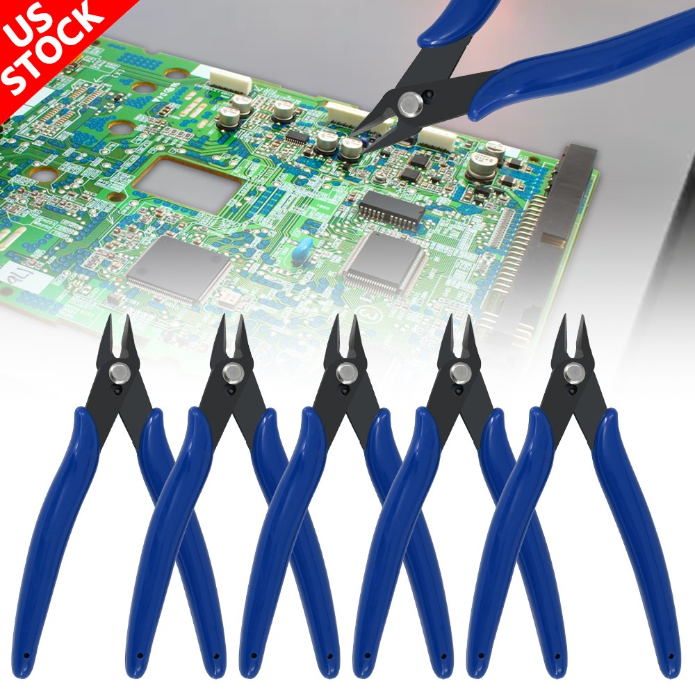 5PCS Plato Model 170 Flush Wire Cable Cutter Cutting Snips Pliers Side DIY Tool