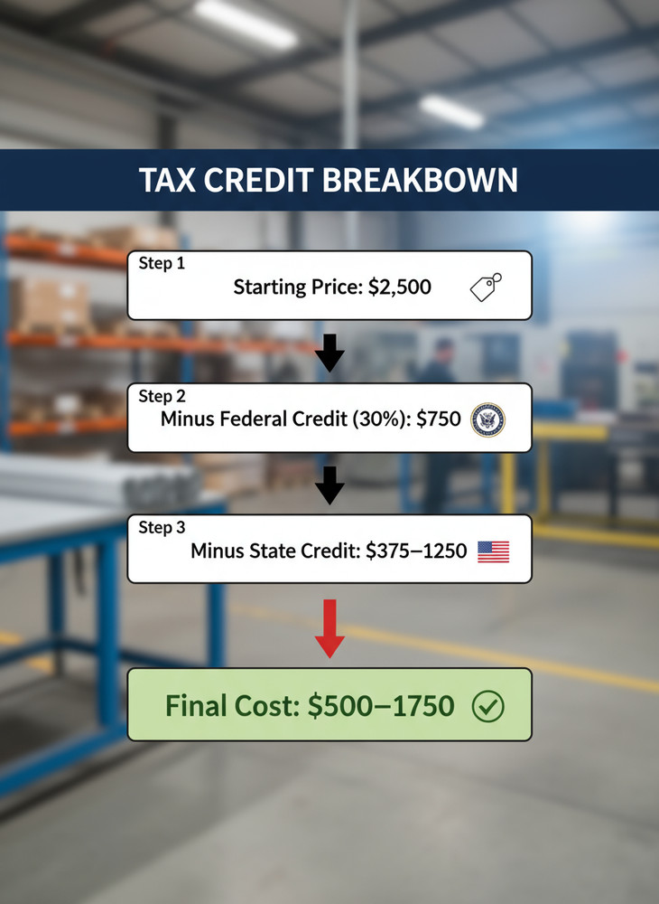 Solar Water Heater 53 Gallons Dimas Greece SRCC $500-$1750 Tax Credits