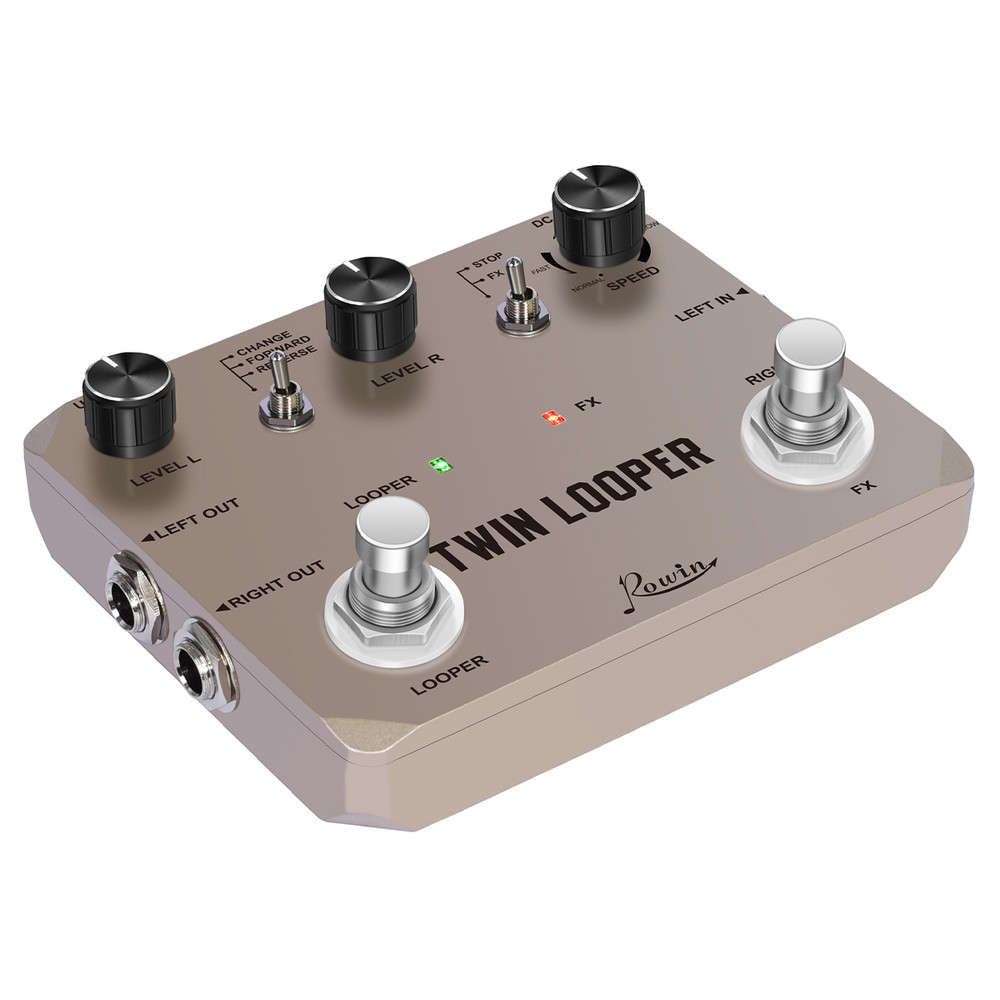 Double tap Dingle Music Sentence Loop Recorder Effect Device Metal Material