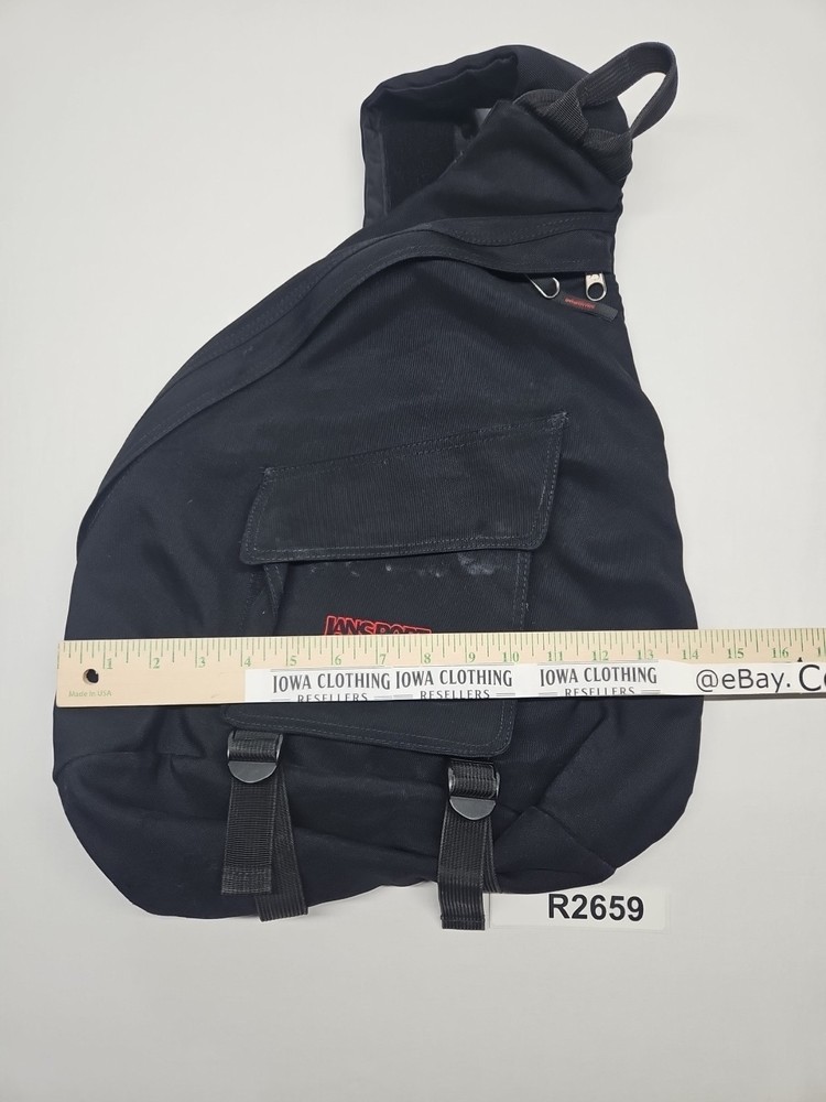 JanSport Sling Bag One Strap Backpack Shoulder Bag Black