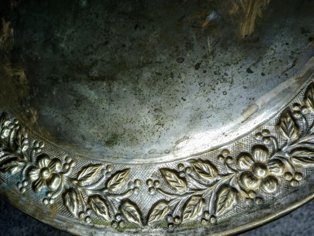 Beautiful Gold Finished Repoussé Cake Riser Circa 1900