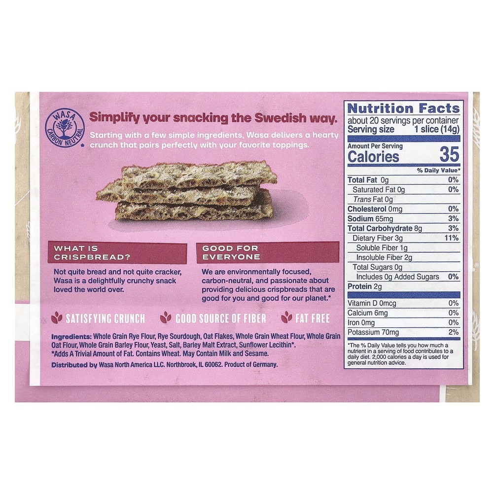 Crispbread, Multi Grain , 9.7 oz (275 g)