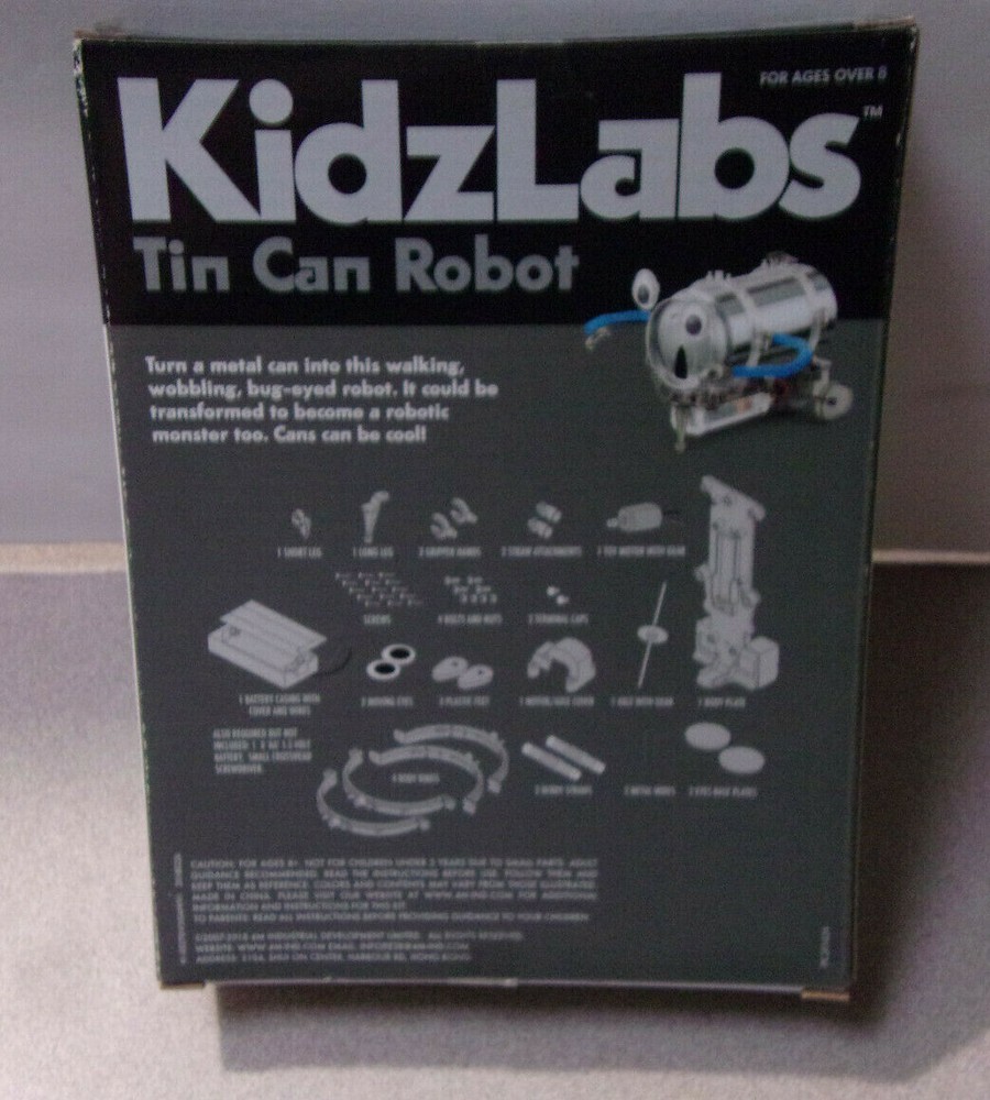 KidzLabs Tin Can Robot Science Fun Kit 4m