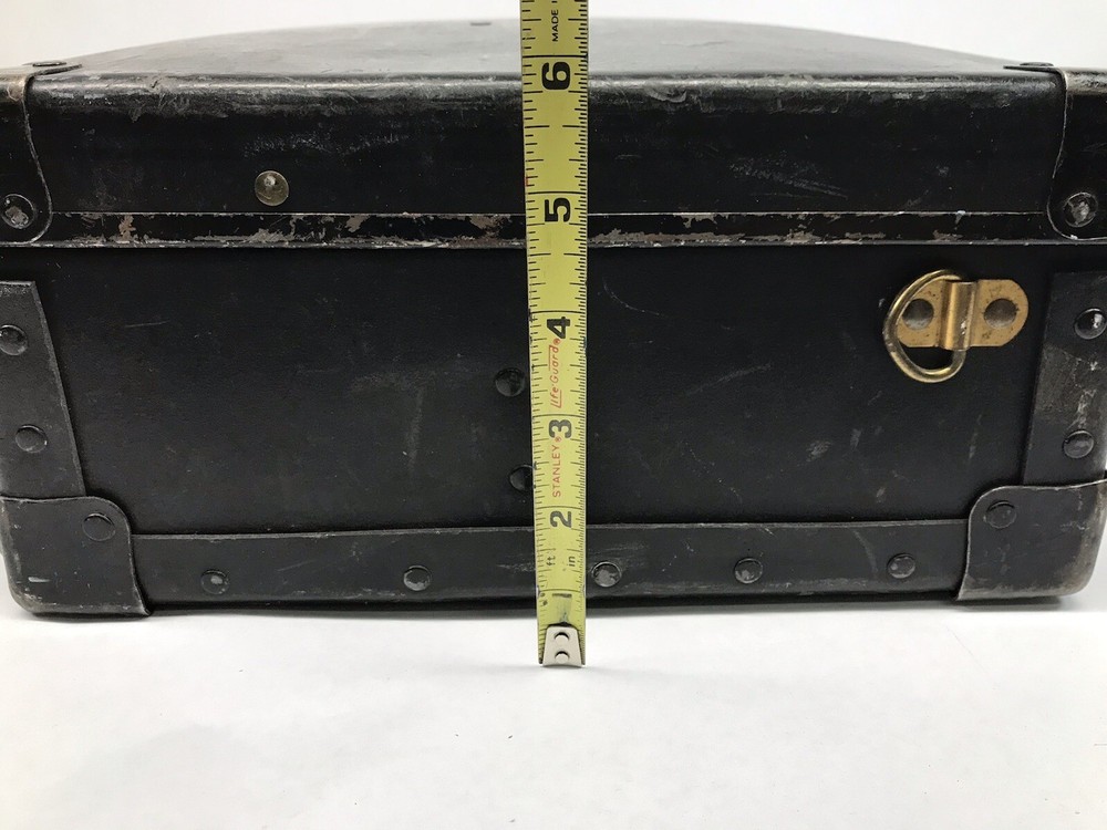 VINTAGE BELL SYSTEM TELEPHONE LINEMAN TOOLBOX VULCANIZED LEATHER CASE W/TOOLS