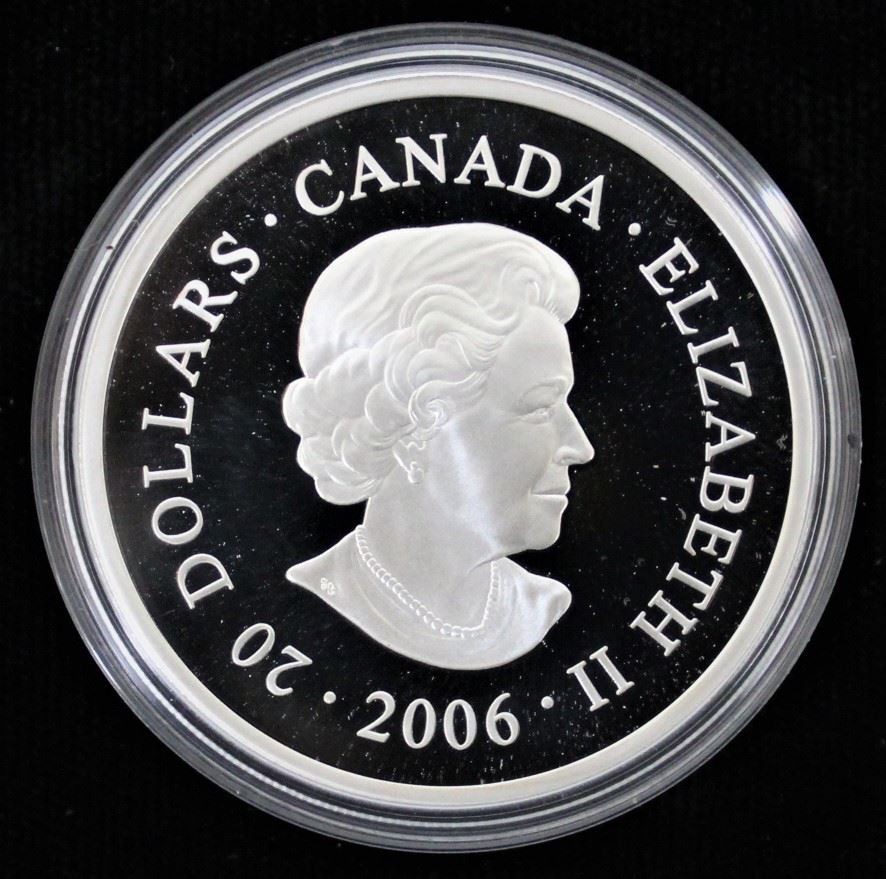 2006 CANADA $20 "JASPER" 1 oz FINE SILVER PROOF