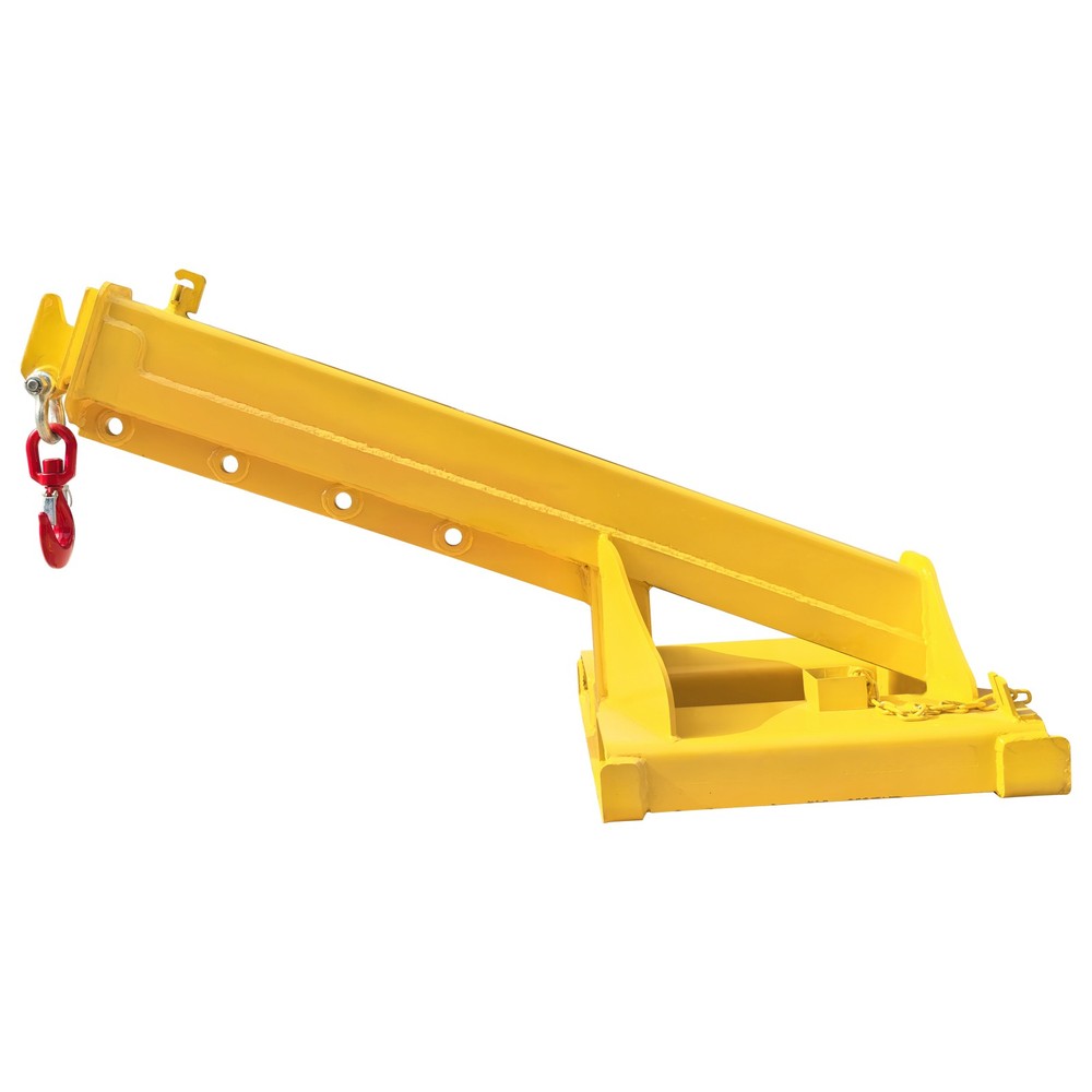 4T Adjustable Mobile Forklift Lifting Boom Telescopic Crane Lifting Attachment