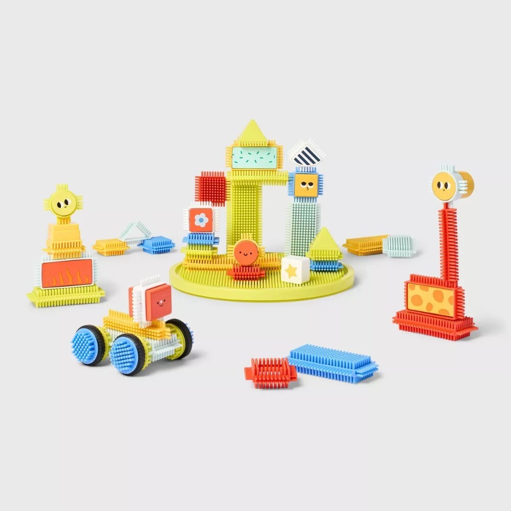Interlocking Building Blocks Set - 80pc - Gigglescape™