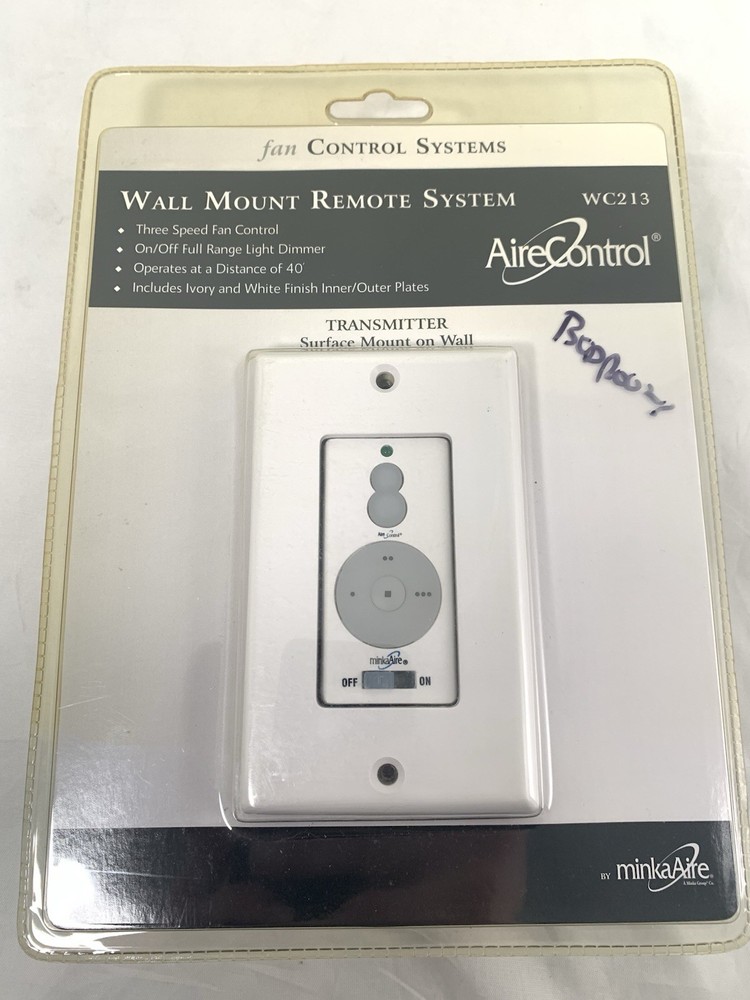 MinkaAire Wall Mount 256 Bit Airecontrol Ceiling Fan Wall Control WC213