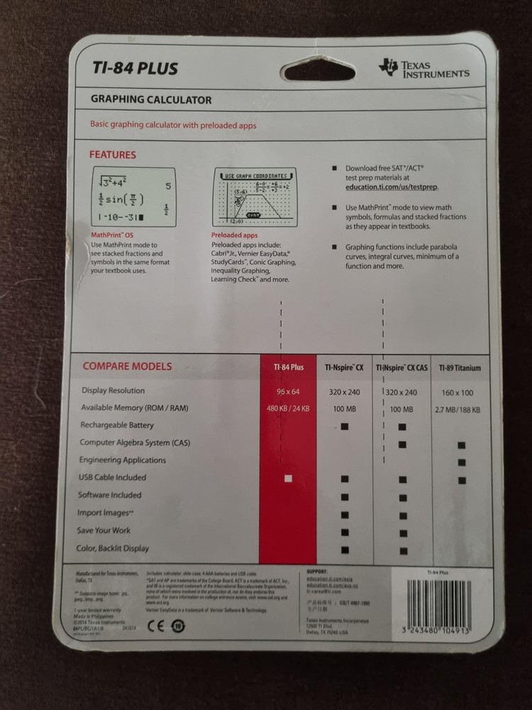 Texas Instruments TI-84 Plus Graphing Calculator