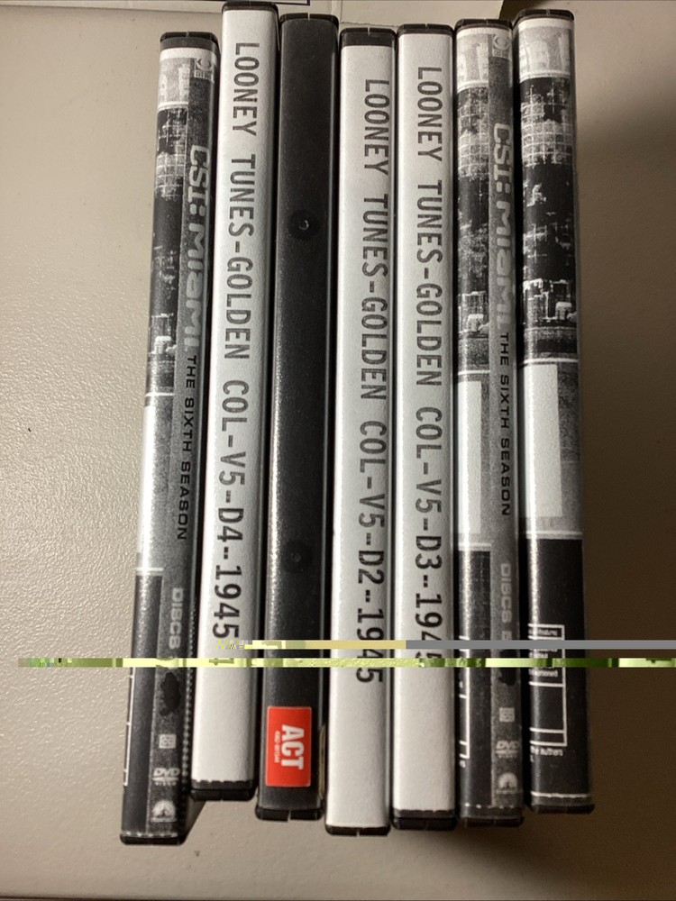 X7 blockbuster, empty DVD cases