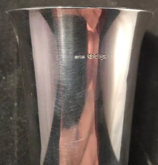 Georg Jensen Sterling Silver Beaker/Cup #671A Pyramid