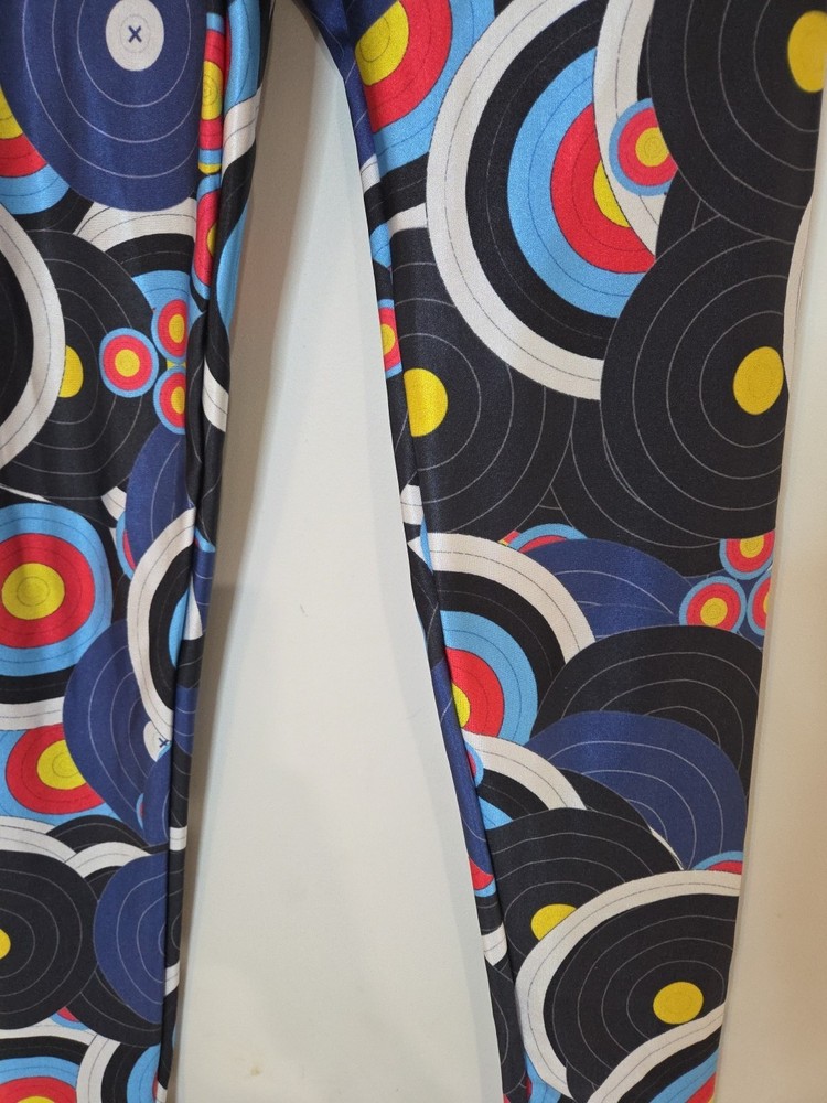 Spring Size XS Blue Circle Stretch Leggings