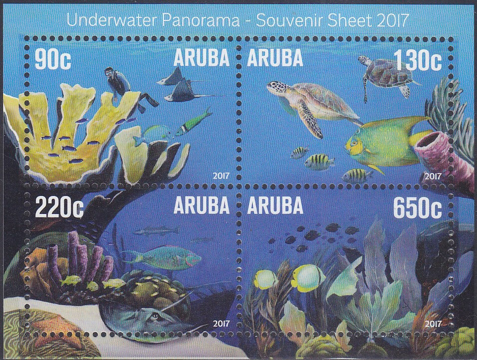 Aruba Issue 2017 (SS 917) Marine Life