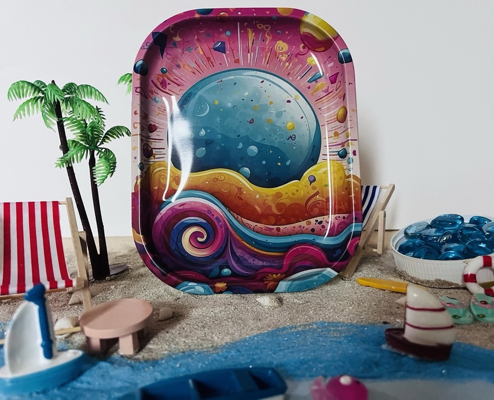 Puerto Rico Inspired Rolling Tray